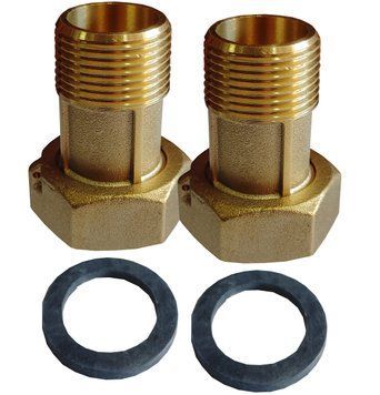 Комплект штуцеров 1&Prime;Вх3/4&Prime;Н латунный LR543L OPTIMUM 000023892 фото