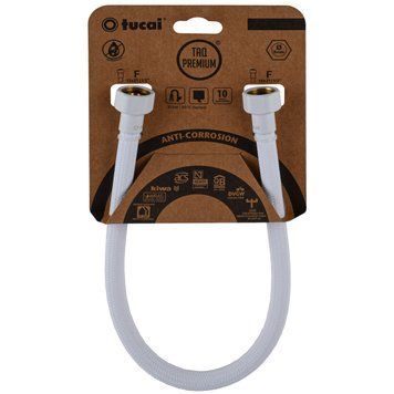 Шланг водяной TUCAI TAQ PREMIUM GRIF 1/2&Prime;x1/2&Prime; BВ 0,3м.АНТИКОР. ACB HG-1212-300 (Белый Мат) 209971 000029278 фото