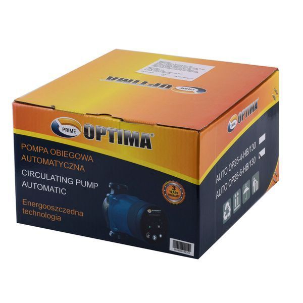 Насос циркуляційний енергоощадний Optima PRIME OP25-60AUTO 130мм + гайки 000024722 фото
