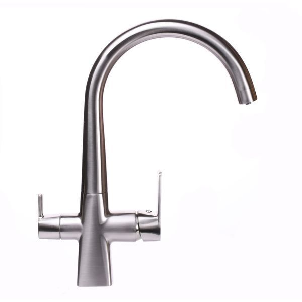 Смеситель для кухни под осмос Globus Lux LAZER GLLR-0999-8-STSTEEL 000019257 фото
