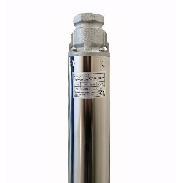 Насос скважинный с повышенной уст-тью к песку OPTIMA PM 4QJm4/11 0,75 кВт 81м + 15 м кабель 000019680 фото