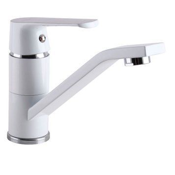Змішувач для умивальника Globus Lux Laguna GLA-0203MQ-7-WHITE 000022566 фото
