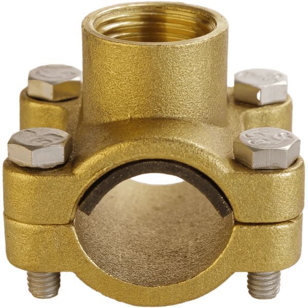 Врезка в трубу 1/2&Prime;(&Oslash;21мм)х1/2&Prime;В латунне усиленное Б3801А 000024383 фото