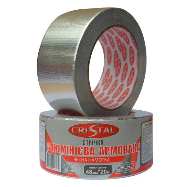 Лента алюминиевая армированная CRISTAL 48мм х 20м 000018506 фото