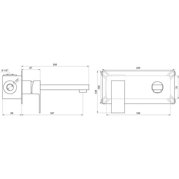 Змішувач для умивальника Globus Lux Milano GLM-204-BB-SMART 000022023 фото