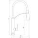 Смеситель для кухни TOPAZ BARTS TB 8817-H18 000013604 фото 6