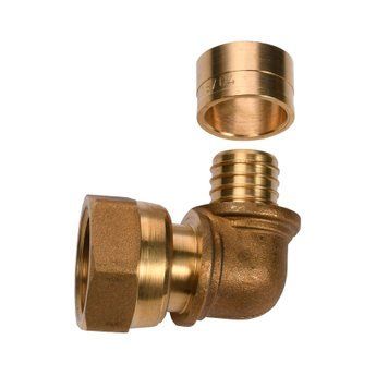 Коліно натяжне з накидною гайкою ISOLTUBEX 16x1/2&Prime; СTMCC1612 000016455 фото