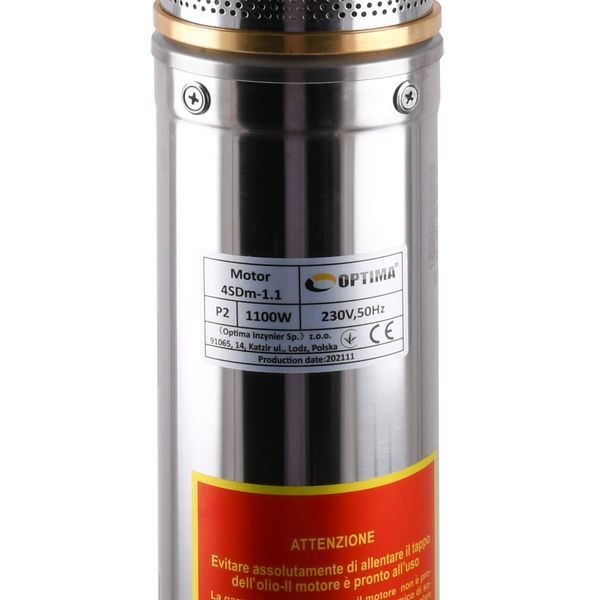 Насос скважинный с повышенной уст-тью к песку OPTIMA 4SDm3/15 1,1 кВт 109м + пульт+кабель 1,5м NEW 000023192 фото
