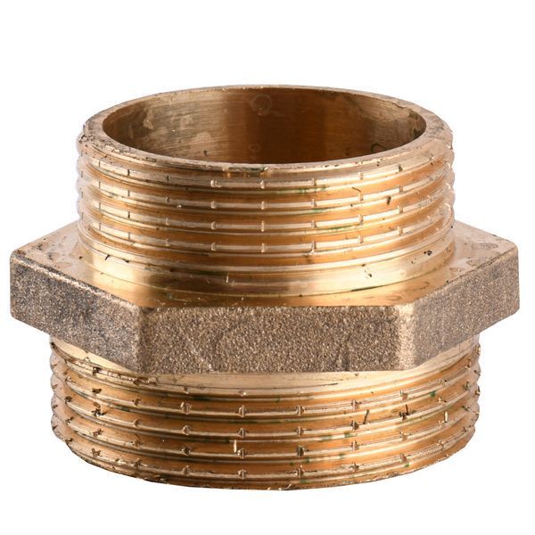 Ниппель редукционный 1 1/2&Prime;х1 1/4&Prime;НН латунный А0522А 000010734 фото