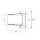 Комплект штуцеров 3/4&Prime;Вх1/2&Prime;Н латунный LR433L OPTIMUM 000000486 фото 2