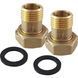 Комплект штуцеров 3/4&Prime;Вх1/2&Prime;Н латунный LR433L OPTIMUM 000000486 фото 1
