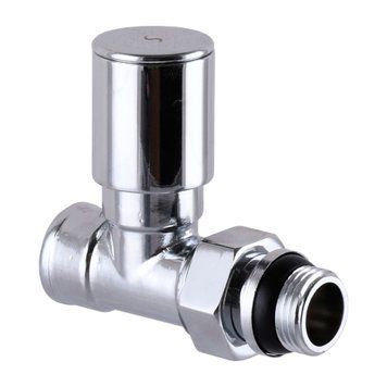 Кран вентильний прямий з американкою SOLOMON 1/2&Prime; CHROM 1875 з ущільнювачем 000015809 фото