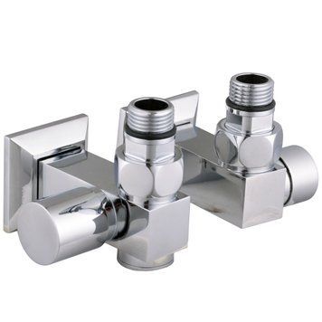 Набор Кран вентильный угловой с американкой SOLOMON LUX 1/2&Prime;CUBE CHROM 8888_ТЕН (1уп.) 000028373 фото