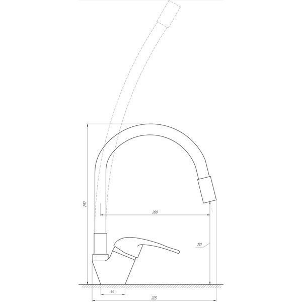 Змішувач для кухні EcoMix ENERGO E-GEZ-203SLR-BLUE 000014929 фото