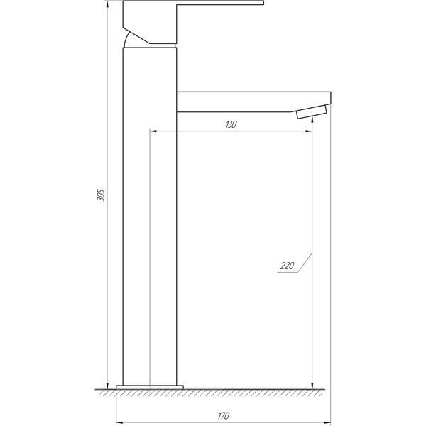 Смеситель для умывальника Globus Lux SICILIA SBQ-201-BB 000021170 фото