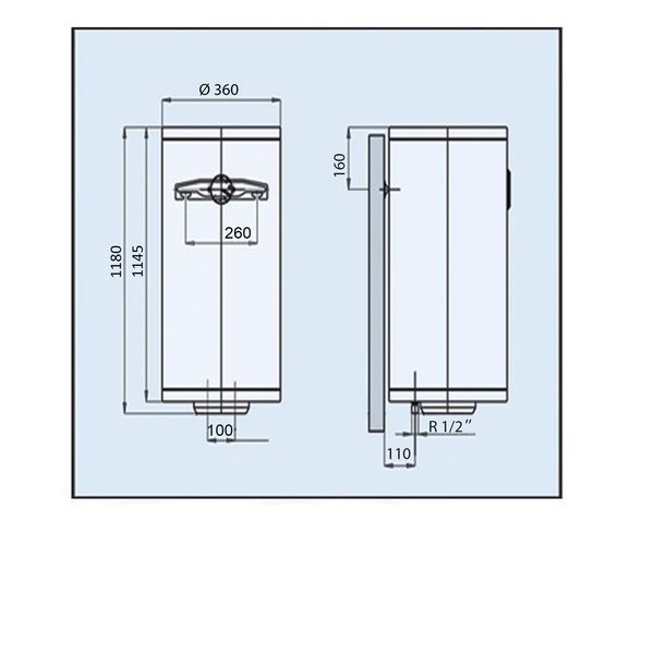 Водонагрівач LEOV LV Slim Dry 80 l сухий тен (80L Slim D) 000019715 фото