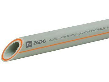 Труба ПП FADO PP-RCT армированная стекловолокном (PPR-FB-PPR) PN-25 90х15,0 (1шт=4м) PPF90 фото