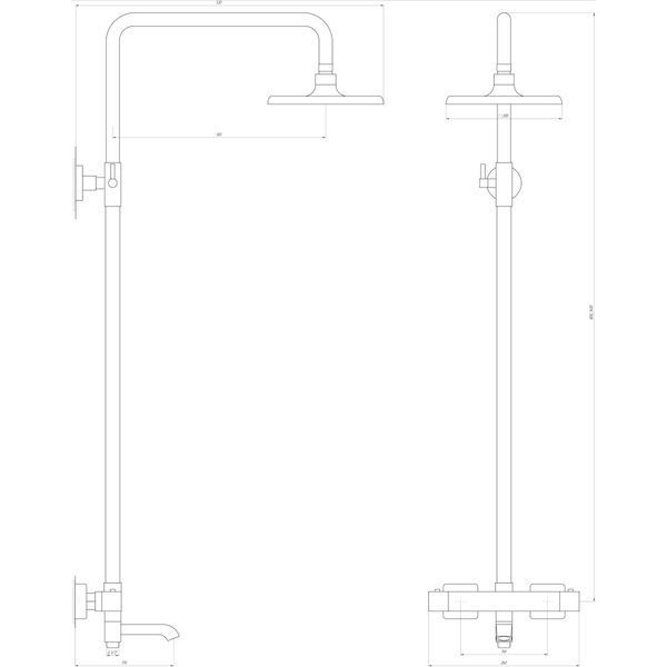 Душова система Globus Lux Termostatic R GLA-0041T-BB 000021954 фото