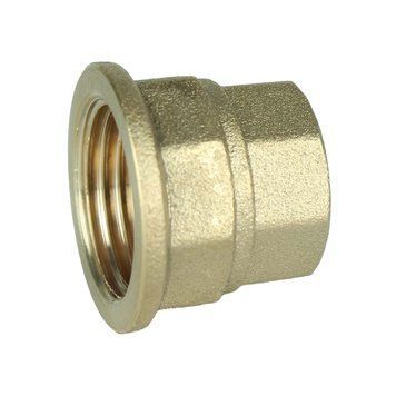 Муфта редукционная 1/2&Prime;х3/8&Prime;ВВ латунная восьмигранная А0343А 000027634 фото