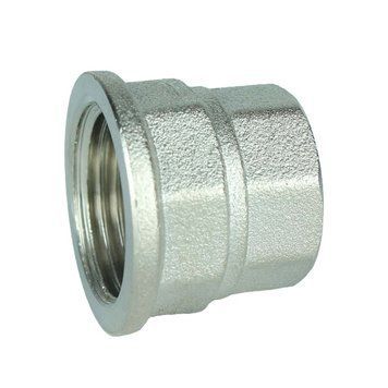 Муфта редукционная 1/2&Prime;х3/8&Prime;ВВ никелированная восьмигранная А0343А(нк) 000027635 фото