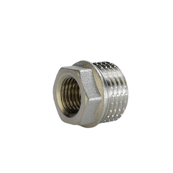 Футорка 1/2&Prime;х1/4&Prime;НВ никелированная (манометр) А0723А(нк) 000025539 фото