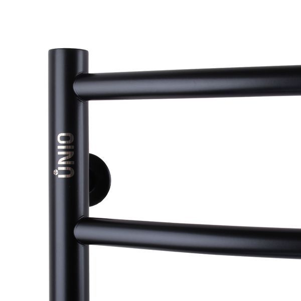 Рушникосушарка UNIO LD W 700-500-7 BLK Драбинка Дуга вода чорна 000021614 фото