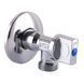 Кран кульовий кутовий SOLOMON 1/2&Prime;х3/4&Prime; A7032 000009201 фото 1