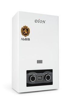 Колонка газова DION JSD 08 дисплей біла (сіра вставка) White JSD1049 фото