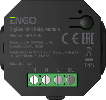 Беспроводное реле ENGO EMODZB ZigBee 3.0 для центру коммутации ECB08M230 EMOD-ZB фото