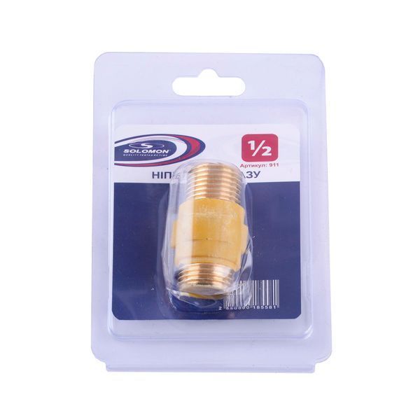Газовый ниппель диэлектрический SOLOMON 1/2&Prime;х1/2&Prime; НН 911 000018558 фото