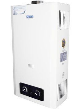 Колонка  газова DION JSD 12 дисплей біла (преміум) JSD1202 фото