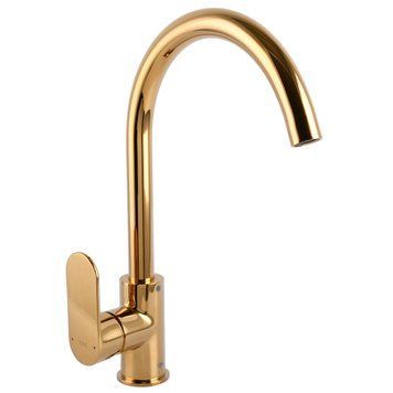 Змішувач для кухні TOPAZ BARTS TB 07403-H36-AU боковий S- D35 шланги 45см золото PVD 000020986 фото