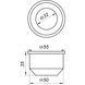 Редукция резиновая VSplast 50/32 (черная) 000022515 фото 2