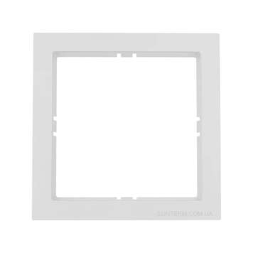 Рамка для регуляторів ENGO серії SIMPLE, біла BEZEL-1W фото