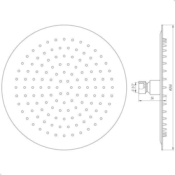 Душова лійка Globus Lux ST-0250-R-BB 000021204 фото