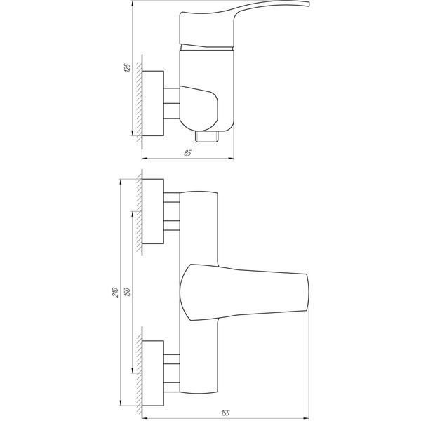 Смеситель для душа Globus Lux QUEENSLAND GLQU-0105 000008761 фото