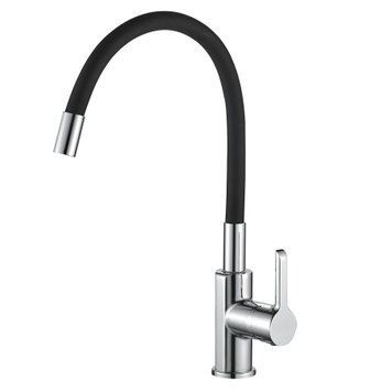 Змішувач для кухні DOMINO PRESTIGE DPS-203SLR-Black 000022592 фото