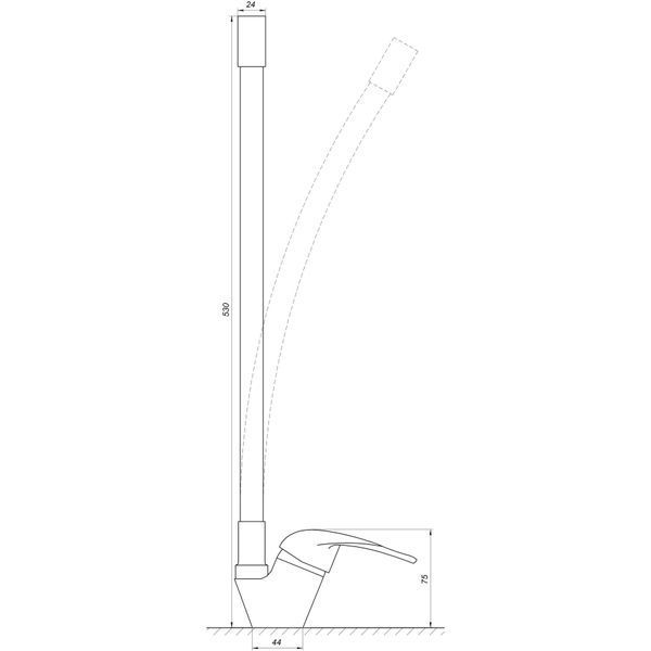 Смеситель для кухни EcoMix ENERGO E-GEZ-203SLR-GRAY 000017506 фото