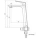 Змішувач для умивальника TOPAZ LEXI TL 21203-H57, Шланги TAQ-M1055 000020992 фото 6