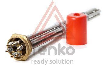 Блок тенів 12000Вт кріплення гайка латунна 1,5 "L = 450mm 380В Tenko 95758 фото