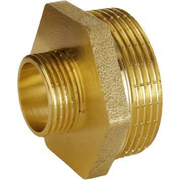 Ніпель редукційний 1 1/4&Prime;х 1/2&Prime;ЗЗ латунний А0514А 000027682 фото