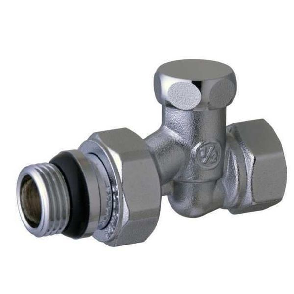 Кран радиаторный прямой SOLOMON 1/2&Prime; с резиновым уплотнителем 161405 под ключ 000015232 фото