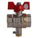 Кран шаровый полнопроходной для подключения термометра SOLOMON 3/4&Prime; V1242 S 000029068 фото 1