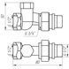 Кран радиаторный прямой SOLOMON 1/2&Prime; с резиновым уплотнителем 161405 под ключ 000015232 фото 4