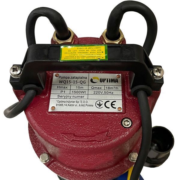 Насос фекальный с режущим механизмом Optima WQ15-15QG 1,5кВт 000005658 фото