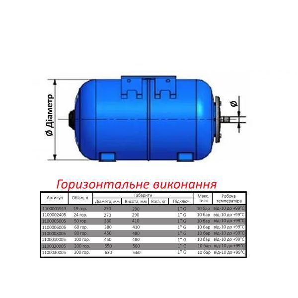 Гідроакумулятор 50л Zilmet ultra-pro 10bar ( 1100005005 ) 000001442 фото