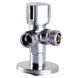 Кран шаровый угловой двойной ARCO 1/2&Prime;х 3/4&Prime;х3/4&Prime; A80TWIN CQ4107 000019851 фото 3