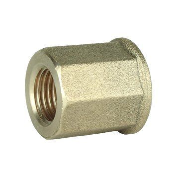 Муфта редукционная 3/8&Prime;х1/4&Prime;ВВ латунная восьмигранная А0321А 000028665 фото