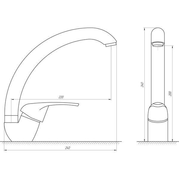Змішувач для кухні Globus Lux Solly GLSO-0103S 000009287 фото