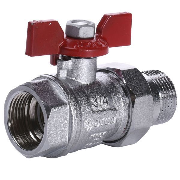 Кран шаровый прямой с американкой ARCO 3/4&Prime; TURIA 0117408 000004845 фото